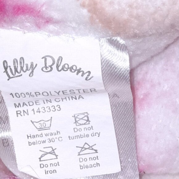 2022 Lilly Bloom Floral Soft Security Lovey Blanket 28" X 39" - Picture 4 of 4